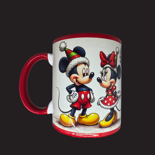 Caneca de porcelana Mickey & Miney - Natal